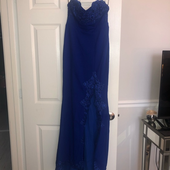 svelte maxi dress cobalt